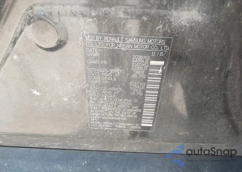 2016 Nissan Rogue S/Sl/Sv из США, поврежденный, VIN KNMAT2MT3GP638725